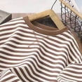 thumbnail image 5 of HCNTES Girls/Boys/Kids Cotton Long Sleeve T Shirts Crewneck Basic Long-Sleeve Tee Shirts(Brown,7-8 Years), 5 of 6