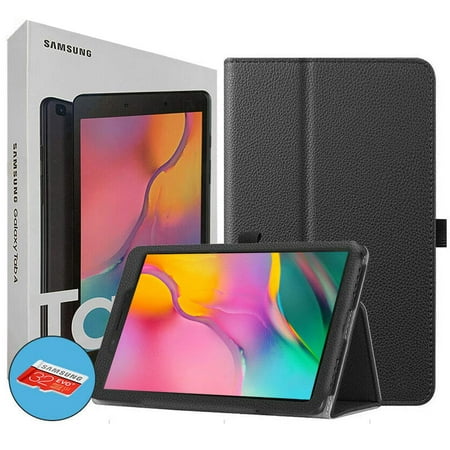 Samsung Galaxy Tab A 8-Inch 32 GB WiFi Tablet Black (2019) International Version Bundle - Case, Screen Protector, Stylus and 32GB SD Card