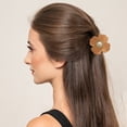 thumbnail image 3 of Elegant Flower Design Jaw Clips with Tortoiseshell Pattern for Secure Hair Styling and Gentle Care, 3 of 6