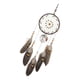 thumbnail image 5 of de circular hecho con colgante de pared de encaje de plumas de brillo dorado, 5 of 9