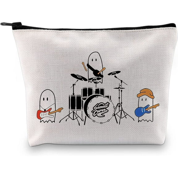 Sunset Curve Band Inspired Cosmetic Bag Ghost Music Band Gift for TV Show Lover