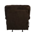 thumbnail image 4 of Cirrus Chaise Rocker Recliner in Chocolate Brown Polyester Fabric, 4 of 9
