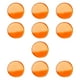 thumbnail image 2 of 10 almohadillas para tacos de billar, 0,43 pulgadas, acrílico profesional, repuesto para competición naranja, 2 of 9