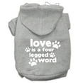 thumbnail image 6 of Pet Dog  Cat Hoodie Screen Printed, "Love Is A Four Legged Word", 6 of 10
