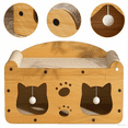thumbnail image 6 of Snugspot 22inch Large Cat Scratcher House for Indoor, Hanging Ball Toy and Cat Scratching Pad, Large Space Cat Bed Furniture for Multi Cats, 6 of 7