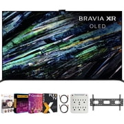 Sony XR77A95LBRAVIA XR A95L 77 inch QD-OLED 4K HDR Smart TV with Google TV (2023) Bundle with Premiere Movies Streaming + 37-100 Inch TV Wall Mount + 6-Outlet Surge Adapter + 2X 6FT 4K HDMI 2.0 Cable