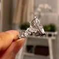 thumbnail image 3 of Charm Women Gifts Engagement Party 925 Silver Rings Cubic Zircon Jewelry Sz 6-10, 3 of 6