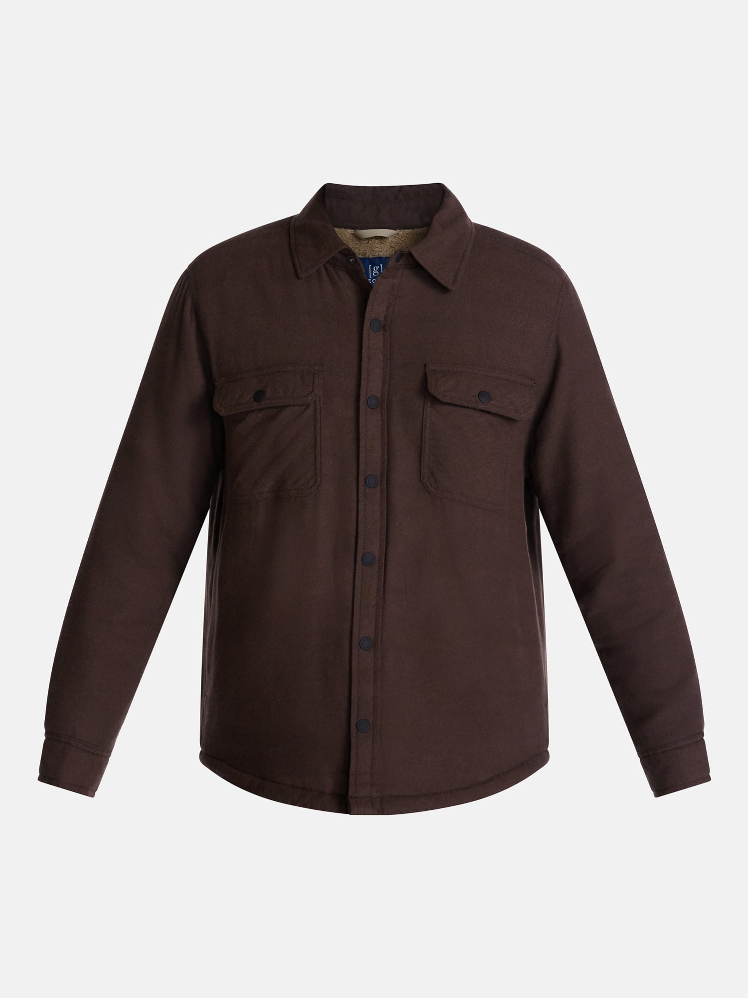 George Men's and Big Men's Shirt Jacket with Long Sleeves, Sizes S-3XL
