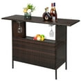 thumbnail image 5 of MINKUROW Modern Stylish And Beautiful Bar Table Brown Gradient, 5 of 9