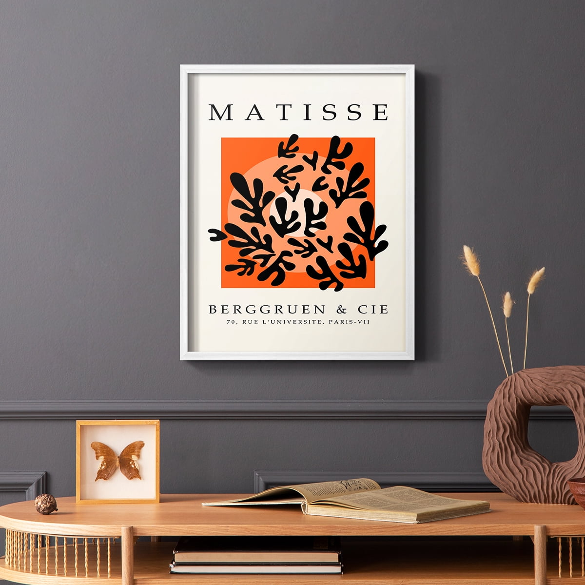 Matisse CXLV Framed Print in White Solid Wood 8 x 10 Framed Print