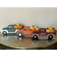 thumbnail image 6 of Antique Vintage Truck with Pumpkins Fall Autumn Harvest Thanksgiving Tabletop Counter Decor 13.5" x 7" Green Truck, 6 of 6