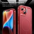thumbnail image 6 of JETech Case for iPhone 14 6.1-Inch Compatible with MagSafe, Heavy Duty Dual-Layer Rugged Protection, Shockproof Protective Tough Phone Magnetic Cover (Red), 6 of 6