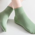 thumbnail image 4 of Calcetines de mujer Otoño e Invierno calcetines de algodón puro con color sólido calcetines de mujer de cuatro estaciones, 4 of 5