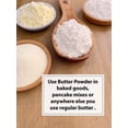 thumbnail image 7 of Judee s Butter Powder 11.25 oz - 100% Non-GMO and Keto-Friendly - rBST Hormone-Free - Gluten-Free and Nut-Free - Made from 100% Real Butter - Baking Ready Ingredient - Made in USA Butter 11.25 Ounce, 7 of 7