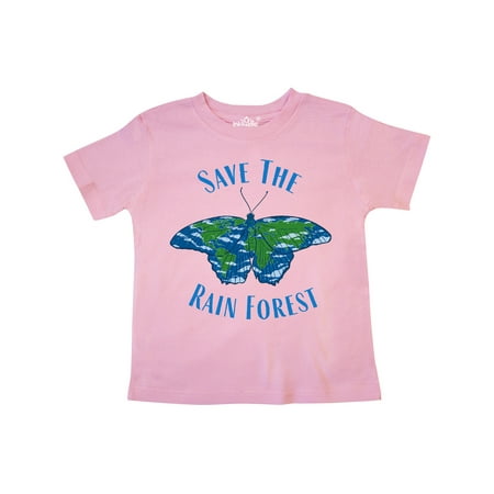 

Inktastic Save the Rain Forest Earth Butterfly Gift Toddler Boy or Toddler Girl T-Shirt