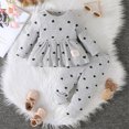 thumbnail image 2 of vdgthytj Baby Girls Clothes Toddler Outfits Fall Ribbed Heart Printed Long Sleeve Tops and Pants 2 Piece Matching Set, 2 of 8