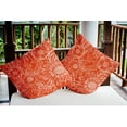 thumbnail image 3 of 20"x20" Simply Daisy Zentangle Poly Indoor/Outdoor Pillow, Orange Qty 1, 3 of 5