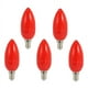 thumbnail image 1 of 5X Bombilla de Velas de Luz LED Bombilla de Luz Roja con Luces de Luces de Vela con Ahorro de Energia,E14, 1 of 5