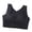 Black, variant on Sports Bras for Women High Support Front Closure Extra-Elastic Breathable Lace Trim Bra Yoga Underwear