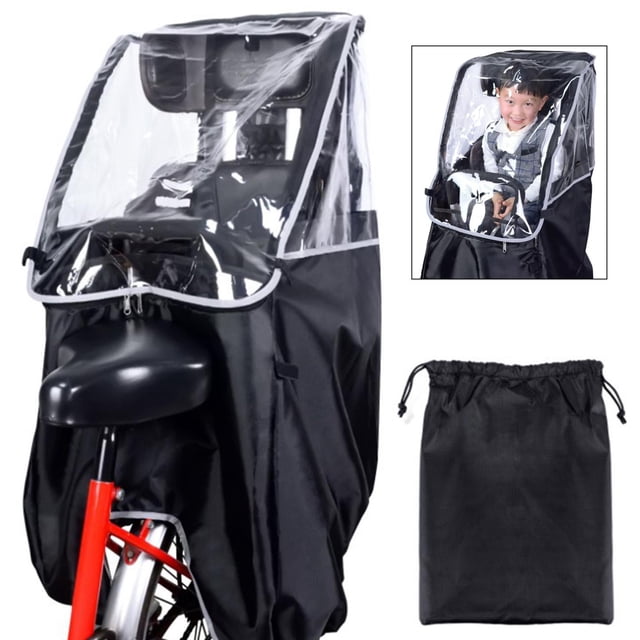Baby Rear Seat Snow Sunshade Cover Child Saddle Universal Breathable Bike Accessories 78x55x45cm