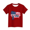thumbnail image 5 of BRGZLK 250th Anniversary USA T-Shirt for Kids Boys Girls Summer Fashion American Flag Statue of Liberty Print Shirts 4th of July Toddler Short Sleeve Patriotic T-Shirt Red 14-15 Years, 5 of 5
