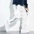 thumbnail image 5 of Pantalones de chándal de invierno para hombre, pantalones cargo para hombre, color blanco, forro polar, talla grande, nuevos, holgados, baratos, de licra, estilo Harajuku, holgados, 5 of 5