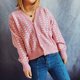 thumbnail image 5 of Moda mujer Casual cuello en V manga larga otoño suéter cárdigan blusa botón Pullver Tops Pompotops  hdfakjf11635, 5 of 7