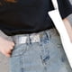 thumbnail image 3 of 2 cinturones transparentes elegantes para mujer, cinturón transparente, cinturón ancho, cinturón informal para vestir, accesorio para falda y pantalón, 3 of 8