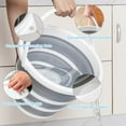 thumbnail image 5 of 2-Pack Collapsible Buckets - 2.6 Gallon (10L) Large Capacity, Essential for RV, Garden Cleaning, Car Washing, Camping, Fishing, Multi-Purpose Durable Portable Buckets, Easy Storage, Use Anywhere, 5 of 5