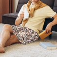 thumbnail image 5 of Sikiie Brown Sloth Mens Pajama Shorts, Lounge Pant, Men's shorts，Sleep Pj Shorts for Men-XX-Large, 5 of 6