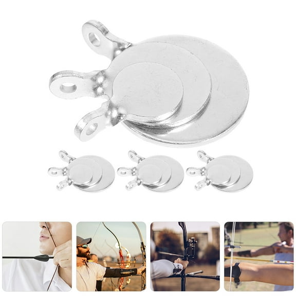 STOBOK 9Pcs Steel Plate Target Manganese Steel Targets for Outdoor Shooting Training Use