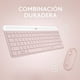thumbnail image 5 of Logitech MK470 Combo Teclado y Mouse Inalámbricos para Windows, Receptor USB 2.4 GHz, 12 Teclas FN, Minimalista y Estilizado, para Windows 10,11 o Posterior, Funciona con Surface - Rosa, 5 of 5