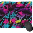 thumbnail image 1 of Abstract Grunge Neon Elements Mouse Pad 9.5 x 7.8 Inch Square Waterproof Mat with NonSlip Rubber Base and Durable Stitched Edges, Perfect for Gaming and Home Office, 1 of 6