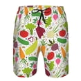 thumbnail image 4 of Naloa Cartoon Vegetables Men's Beach Shorts, Surfing shorts, Swim trunks, Quick Dry Swim Trunks for Surfing Beach Fun - Small, 4 of 9