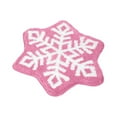 thumbnail image 2 of Hbdhejl Christmas Doormat Snowflake Shape Rug Soft Cozy Durable Floor Mat Festive Winter Living Rooms Bedrooms Entryways Carpet 24*24 Inch, 2 of 6