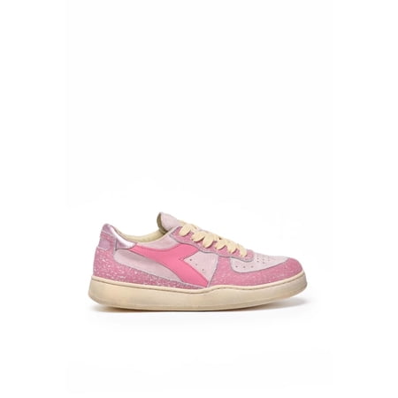 Diadora Heritage Pink Leather Basket Sneakers Neutrals (Women's)