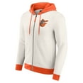 thumbnail image 2 of Men's Darius Rucker Collection by Fanatics  Cream Baltimore Orioles Polar Fleece Full-Zip Hoodie, 2 of 6