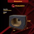 thumbnail image 3 of QPower Angled Style 6 x 9 Inch Car Audio Speaker Box Enclosures, 2 Speaker Boxes, 3 of 11