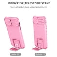 thumbnail image 2 of JTCASES for iPhone 11 Case, Sliding Camera Cover & Foldable Kickstand Shockproof Corners Anti-fall Rugged Anti-slip PC TPU Heavy Duty Protective Hybitd Shell - Pink, 2 of 12