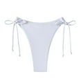 thumbnail image 2 of PFRNLF High Waisted Ruched Bikini Bottoms for Women Full Coverage Bathing Swimsuit Adjustable Side Tie Swim Briefs, 2 of 6