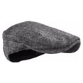 thumbnail image 3 of Herringbone Newsboy Caps Mens Tweed Flat Cap Youth Cabbie Beret Hats, 3 of 4