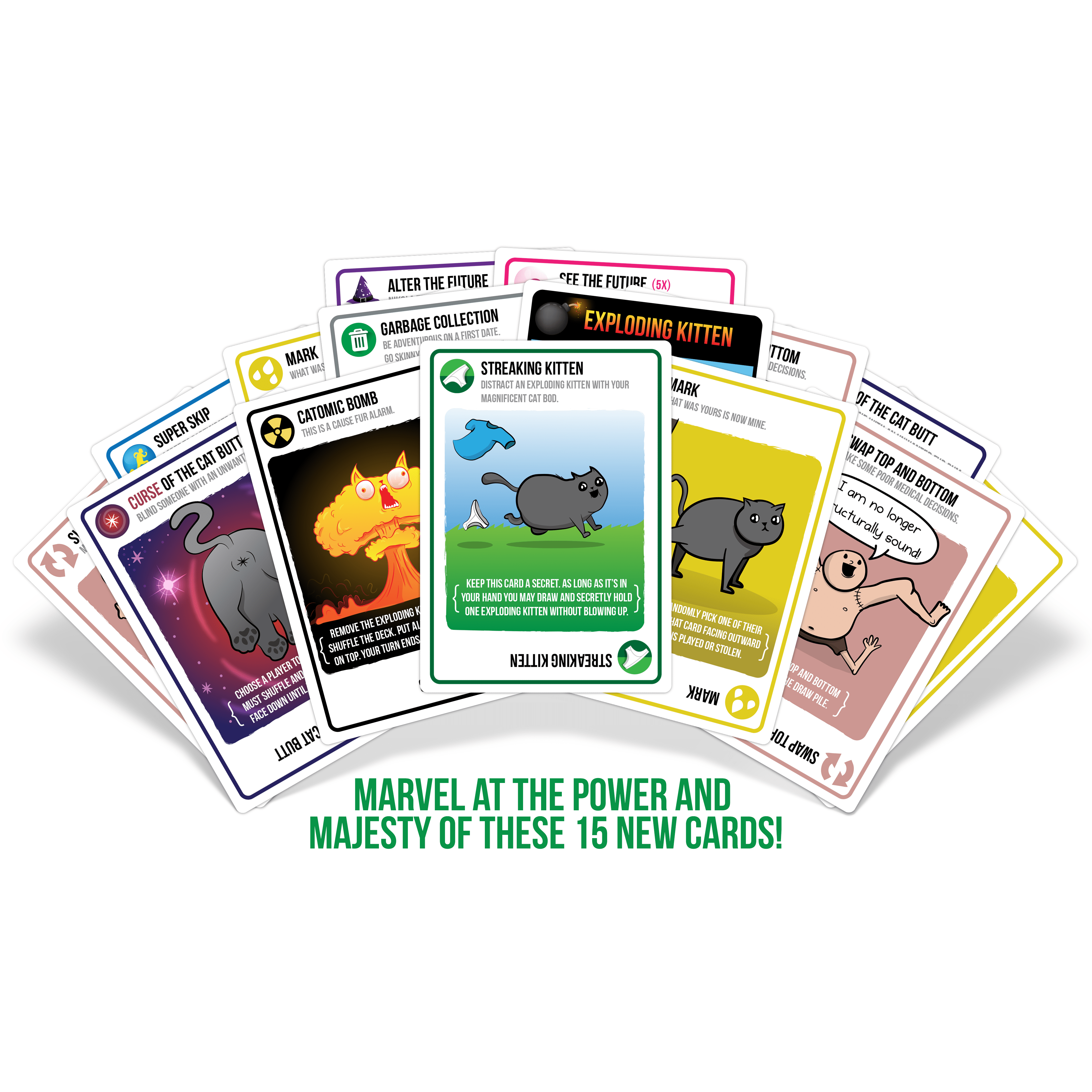 Exploding Kittens Card Game Streaking Kittens Expansion Set for sale online 