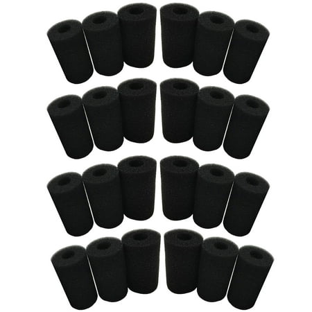 Qzbhct 24 Pack 0.39 inch Filter Foam for Hagen Fluval Edge Filtration Systems 1.57 * 2.76 inch