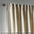 thumbnail image 5 of 3S Brother's Solid Luxury Matte Velvet Soft Curtains Set of 2 Panels Hanging Back Tap & Rod Pocket Home Décor Bedroom Kitchen Office Windows Room Darkering ( Off White-52"x108"), 5 of 6