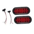 thumbnail image 2 of Luces traseras LED ovaladas Shamjiam para remolque 24 LED brillantes 4,8 W 0,4 A Bombilla roja, 2 of 8