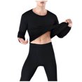 thumbnail image 6 of EOYWHK Mens Thermal Sets Winter Thicken Fleece Lined Long Sleeve Crewneck Undershirts Stretch Long Yoga Pants Clearance,M-4XL, 6 of 6