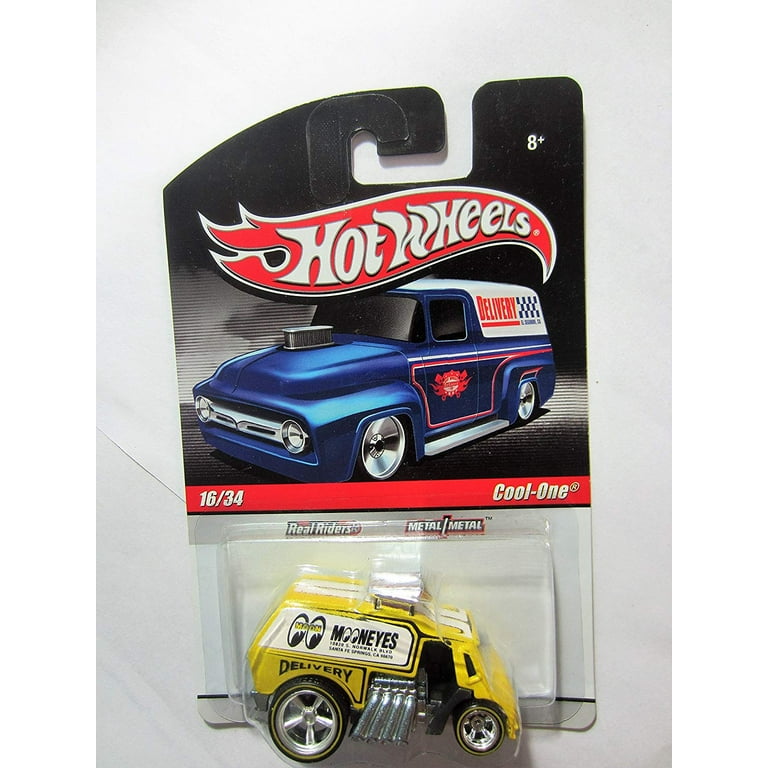 ホットウィール　スリック ライド　クール ワン　ムーンアイズ　イエロー Hot Wheels Delivery: Slick Rides YELLOW Cool-One 'Mooneyes