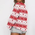 thumbnail image 5 of Mirages Haut de Noël pour Femmes, Mode Décontractée Manches Longues Col Rond Imprimé Chandail en Molleton pour Dames, Hauts Blouse, 5 of 5