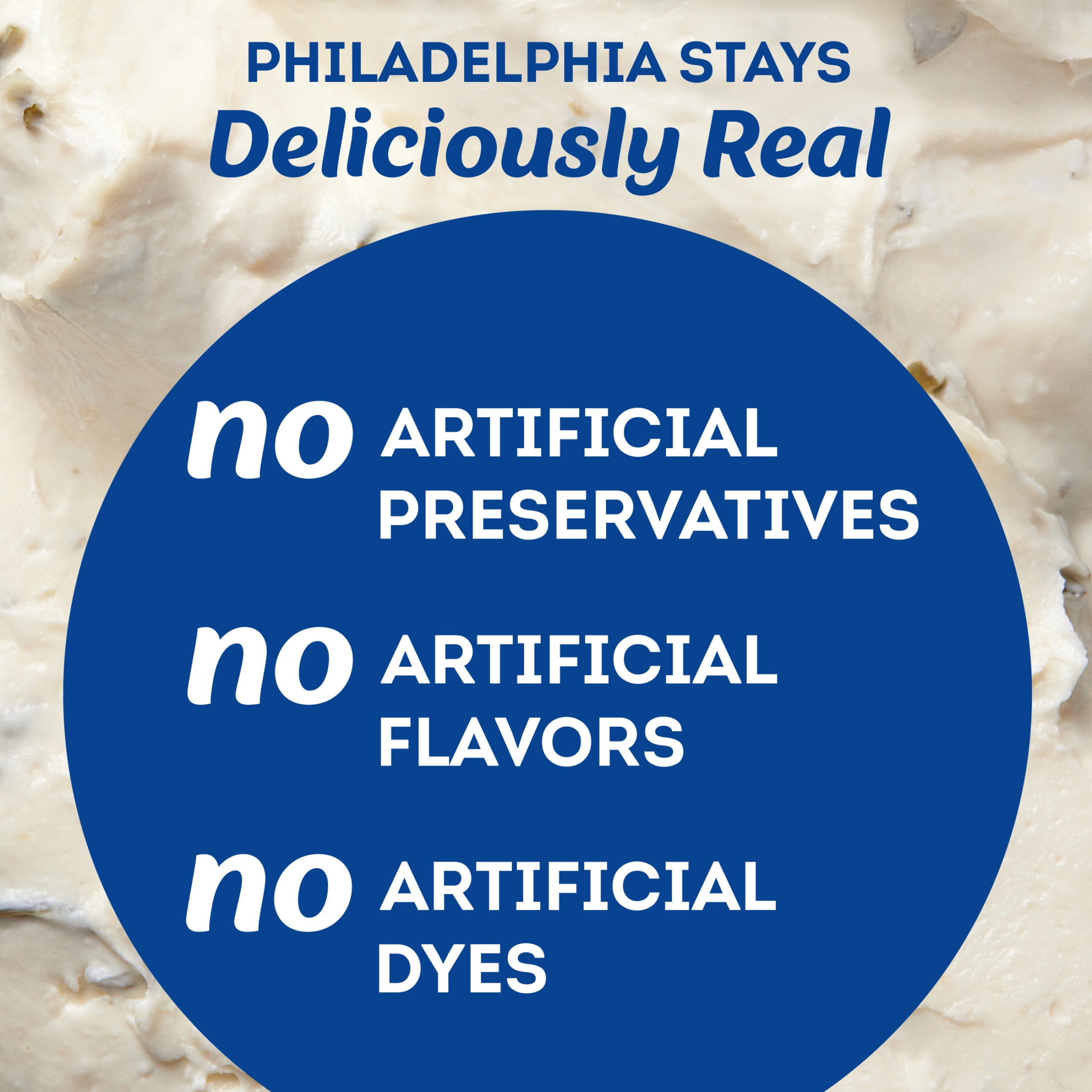 Philadelphia Flavored Cream Cheese Spread, 1 Tub, for Smooth, Spreadable Mornings, Garlic & Herb, No Artificial Preservatives, Flavors or Dyes, 7.5 oz