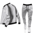 thumbnail image 2 of Conjunto de chaqueta informal con cremallera para hombre, de color sólido chaqueta cómoda, moda popular, primavera y otoño, nuevo, 2024, 2 of 4